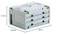 Festool SYS 3-SORT/6 SORTAINER - 491984 - thumbnail
