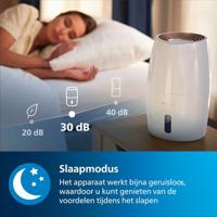 Philips 2000 series HU2716/10 luchtbevochtiger Ultrasonic 2 l 17 W Roségoud, Wit - thumbnail