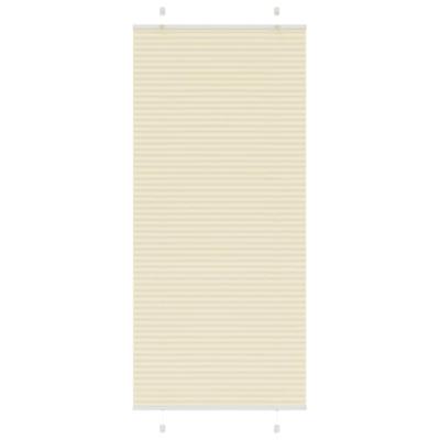 Pliss rolgordijn 85x200 cm stofbreedte 84,4 cm polyester crme - thumbnail