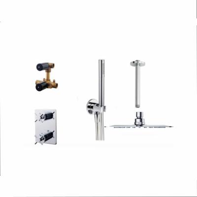 Thermostatische Inbouw Regendoucheset Chroom 20 cm Aqua Splash Thermostatische Inbouw Regendoucheset Chroom 20 cm Aqua Splash