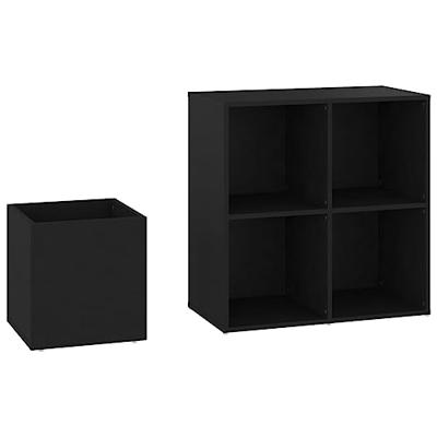 VidaXL Opbergkast 105x35,5x70 cm bewerkt hout zwart