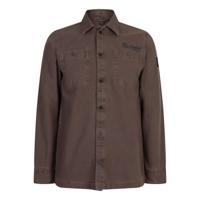 Shirt Jacket washed Canvas Ash Brown - thumbnail