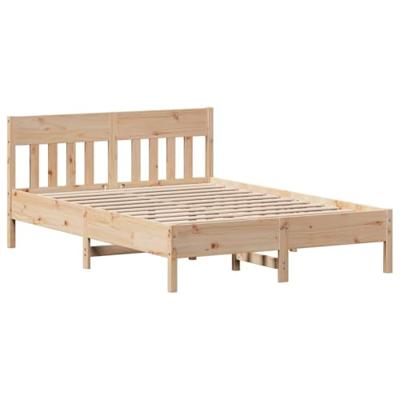 Bedframe zonder matras massief grenenhout 140x200 cm