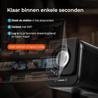 Lumenix NEO Mini Beamer, 1080p Full HD, Autofocus & 4D Keystone, Stofvrij ontwerp, WiFi 6 & Bluetooth 5.0, HDMI & USB, Wit, Thuisbioscoop (Zwart) - thumbnail