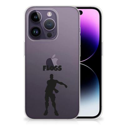 Apple iPhone 14 Pro Telefoonhoesje met Naam Floss Apple iPhone 14 Pro Telefoonhoesje met Naam Floss