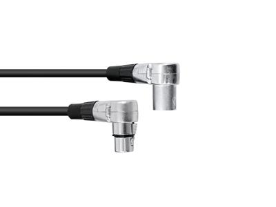 Omnitronic 30220632 XLR Verbindingskabel [1x XLR-stekker 3-polig - 1x XLR-bus 3-polig] 3.00 m Zwart