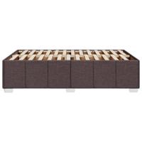 Bedframe zonder matras stof donkerbruin 140x190 cm - thumbnail