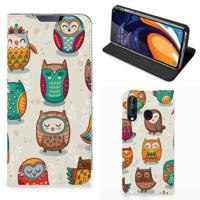 Samsung Galaxy A60 | Hoesje maken | Vrolijke Uilen - thumbnail