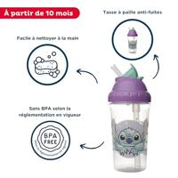 Rietjesbeker - THERMOBABY - 295 ml - Lekvrij - Lilo & Stitch - thumbnail