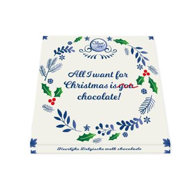 Voor Jou! Wensreep Delftsblauw Kerst all I want 90 Gram Voor Jou! Wensreep Delftsblauw Kerst all I want 90 Gram