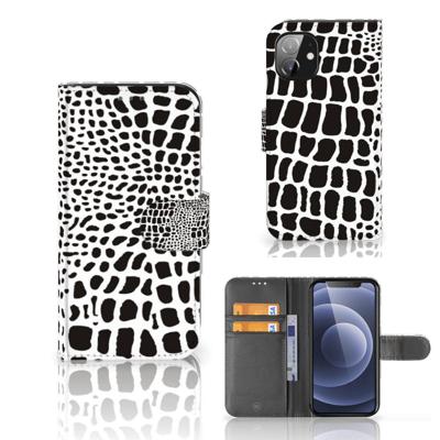 Apple iPhone 12 Mini | Telefoonhoesje | Met pasjeshouder | Slangenprint