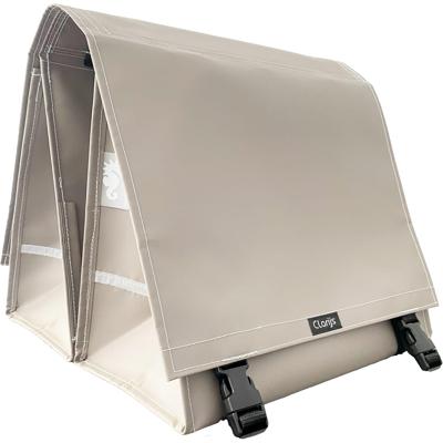 Clarijs tas dubbel xl taupe mat 46 ltr