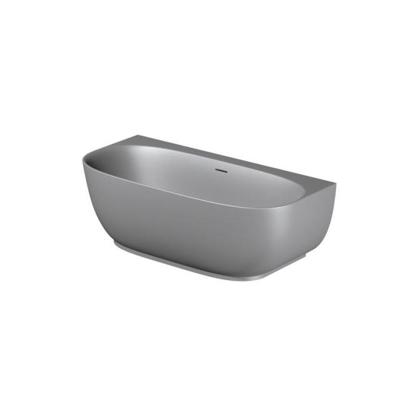 Riho Phatos Halfvrijstaand Bad - 170x80cm - Acryl - Mat stone grey (grijs) B163001085