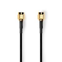 Antennekabel | SMA Male - SMA Male | 2,0 m | Zwart - thumbnail