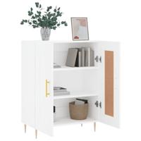 Dressoir 69,5x34x90 cm bewerkt hout wit - thumbnail