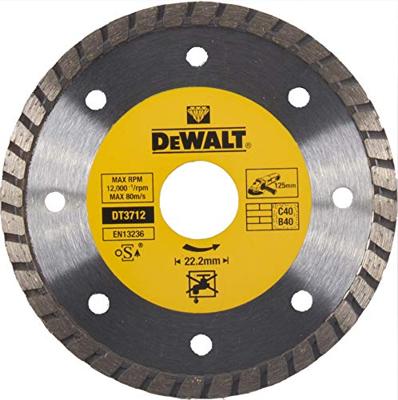 DeWalt Accessoires Diamantblad, turbo, Ø125mm/22.2mm, universeel - DT3712-QZ