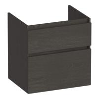 Brauer Delight - Onderkast - 60 cm - met 2 Softclose Lades Greeploos en 1 Sifon Uitsparing - Timber Anthracite - thumbnail