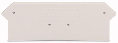 WAGO 279-318 Afsluit- en scheidingsplaat Lichtgrijs 100 stuk(s)