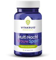 Vitakruid Multi Nacht Vrouw Sport 100% Vegan 30 - thumbnail