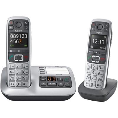 Gigaset E560A Duo Big Button Huistelefoon Zilver