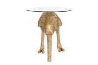 Kleine bijzettafel Home ESPRIT Gouden Hars Kristal 60 x 60 x 62 cm - thumbnail