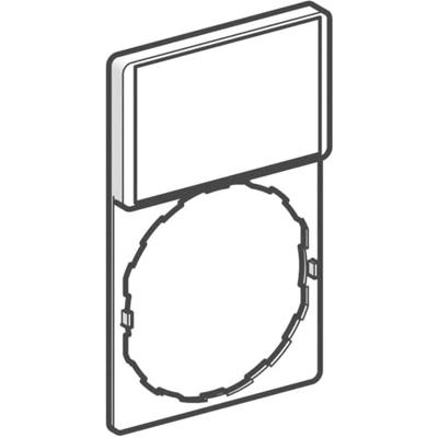 Schneider Electric ZBZ32 ZBZ32 Schilddrager (Ø x h) 22.5 mm x 40 mm Zwart, Rood 1 stuk(s) Piece