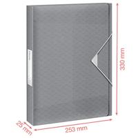 Esselte Colour&apos;Breeze elastobox, ft A4, 2,5 cm, koraal - thumbnail