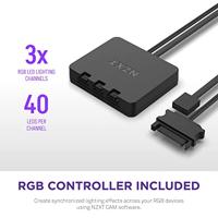 NZXT F120 RGB DUO - 120mm RGB Fan - Triple - White - thumbnail