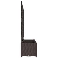 Tuin Bloempot 3 pcs Bruin 120 x 40 x 143 cm Staal - thumbnail