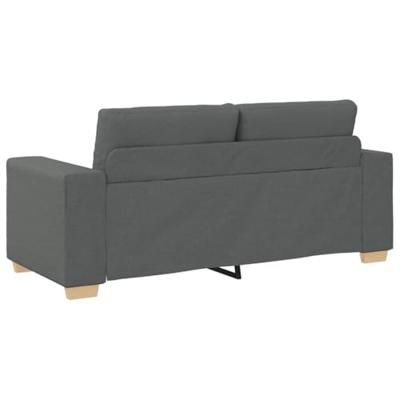 Loveseat bank 140 cm stof donkergrijs Loveseat bank 140 cm stof donkergrijs