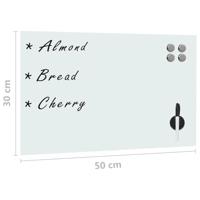 Magneetbord wandmontage 50x30 cm glas - thumbnail