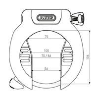 Abus frame lock pro amparo 4750sl nr bk - thumbnail