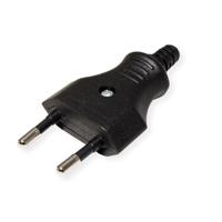 Enzo Stekker zwakstroom zwart 6140200 - thumbnail