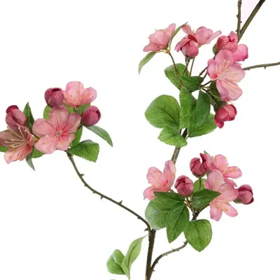 Pure Royal kunsttak appel bloesem 118cm roze