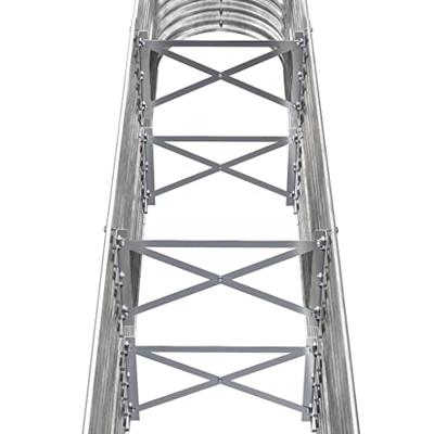 VidaXL Plantenbak 152x40x68 cm gepoedercoat staal zilverkleurig