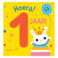 Deltas Hoera! 1 jaar! kartonboek - thumbnail
