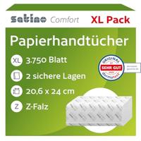Handdoek satino pt2 comfort 2laags 206x240mm wit - thumbnail