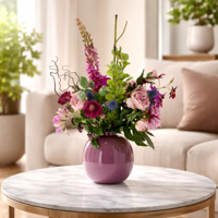 Kunstboeket Kim Bergamo 75 cm - thumbnail