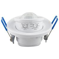 Rovy Bewegingssensor Inbouw Rond - Mat Wit Kunststof - 360° Detectie - thumbnail