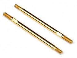 Titanium nitride coated shock shaft 3x50mm (2pcs)