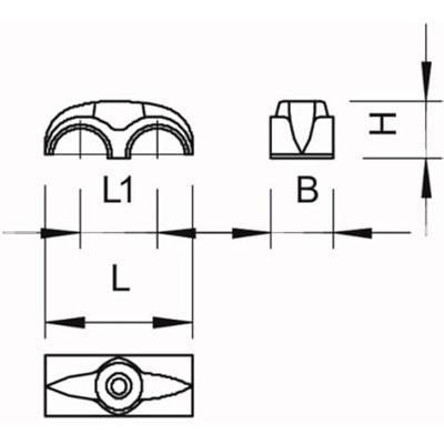 OBO Bettermann 2213117 Nagelklem Grijs 100 stuk(s)