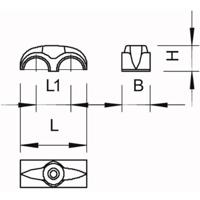 OBO Bettermann 2213117 Nagelklem Grijs 100 stuk(s) - thumbnail