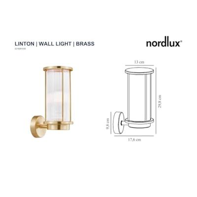 Nordlux Klassieke wandlampLinton messing - 2218281035