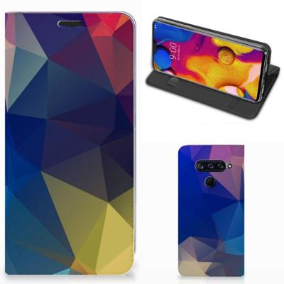 LG V40 Thinq Stand Case Polygon Dark LG V40 Thinq Stand Case Polygon Dark