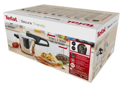 Tefal Secure 5 Trendy snelkookpan 4L Tefal Secure 5 Trendy snelkookpan 4L