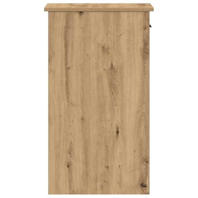 Computertorenstandaard met lade 35x45x77 cm artisanaal eiken