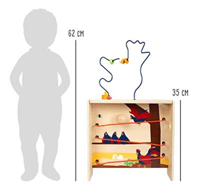 Small Foot houten activiteitenkubus met motoriekspiraal boerderij