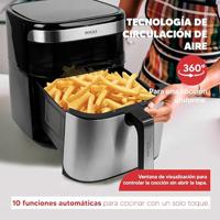 SOGO Human Technology Vision PRO1700 Airfryer 10 l 1700 W Zwart, RVS - thumbnail