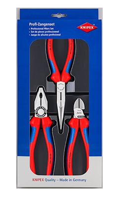 Knipex 00 20 11 Tangenset Werkplaats 3-delig