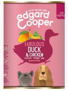 Hond blik pup eend 400g Edgard & Cooper - Edgard en cooper